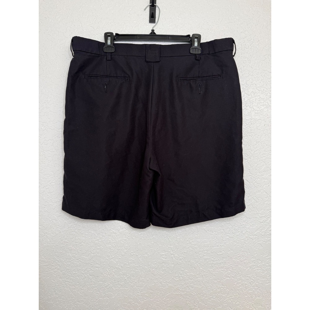 Dockers Golf Mens Flat Front Relaxed Fit Shorts Black W38 Polyester - Picture 2 of 4